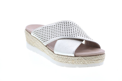 Earth Modena Marigold Leather Womens Gold Slingback Sandals Shoes