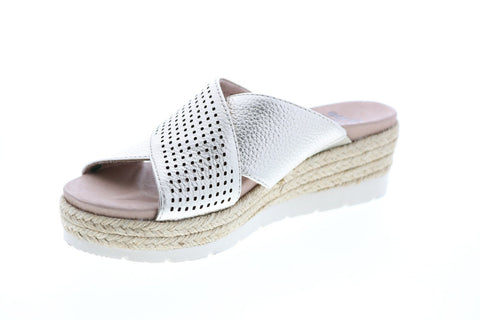 Earth Modena Marigold Leather Womens Gold Slingback Sandals Shoes