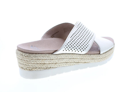 Earth Modena Marigold Leather Womens Gold Slingback Sandals Shoes