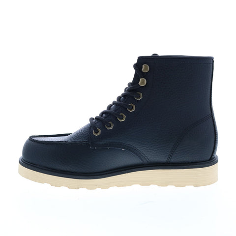 Lugz Prospect MPROSPL-062 Mens Black Leather Lace Up Chukkas Boots
