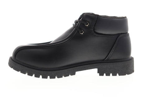 Lugz Pathway 5 MPTW5V-001 Mens Black Leather Mid Top Lace Up Ankle Boots