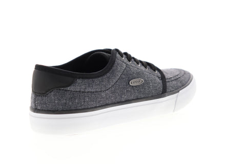 Lugz Rivington Mens Black Canvas Low Top Lace Up Lifestyle Sneakers Shoes