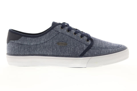 Lugz Rivington Mens Blue Canvas Low Top Lace Up Lifestyle Sneakers Shoes