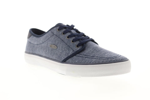 Lugz Rivington Mens Blue Canvas Low Top Lace Up Lifestyle Sneakers Shoes