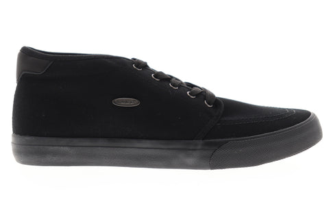 Lugz Rivington Mid Mens Black Canvas Low Top Lace Up Lifestyle Sneakers Shoes