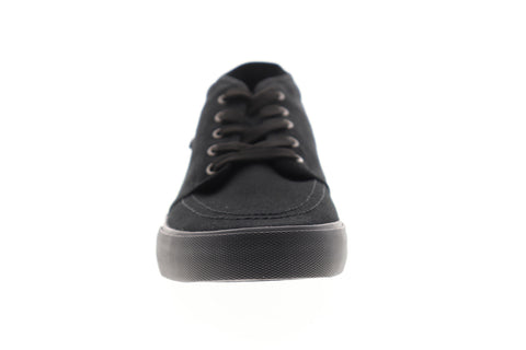 Lugz Rivington Mid Mens Black Canvas Low Top Lace Up Lifestyle Sneakers Shoes