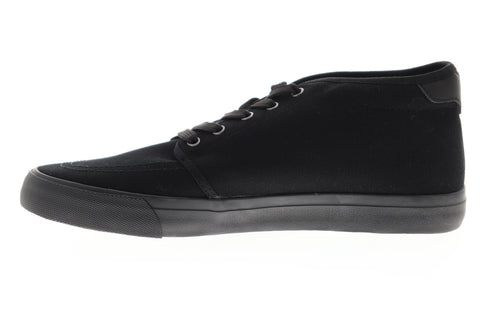 Lugz Rivington Mid Mens Black Canvas Low Top Lace Up Lifestyle Sneakers Shoes