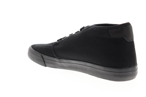 Lugz Rivington Mid Mens Black Canvas Low Top Lace Up Lifestyle Sneakers Shoes