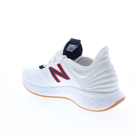New Balance Fresh Foam Roav MROAVSAM Mens White Canvas Athletic Runnning Shoes