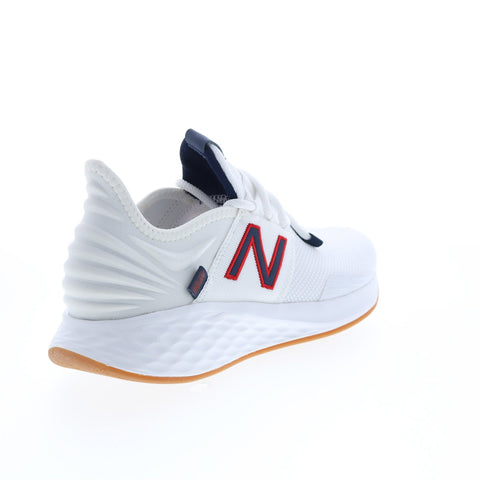 New Balance Fresh Foam Roav MROAVSAM Mens White Canvas Athletic Runnning Shoes