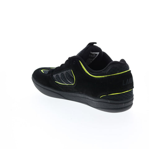 Lakai Carroll MS1210117B00 Mens Black Suede Skate Inspired Sneakers Shoes