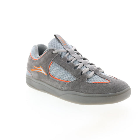 Lakai Carroll MS1210117B00 Mens Gray Suede Skate Inspired Sneakers Shoes