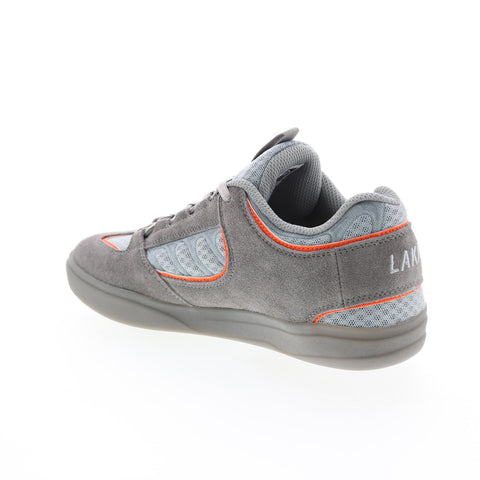 Lakai Carroll MS1210117B00 Mens Gray Suede Skate Inspired Sneakers Shoes