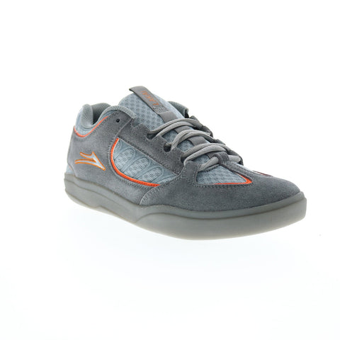 Lakai Carroll MS1210117B00 Mens Grey Suede Skate Inspired Sneakers Shoes