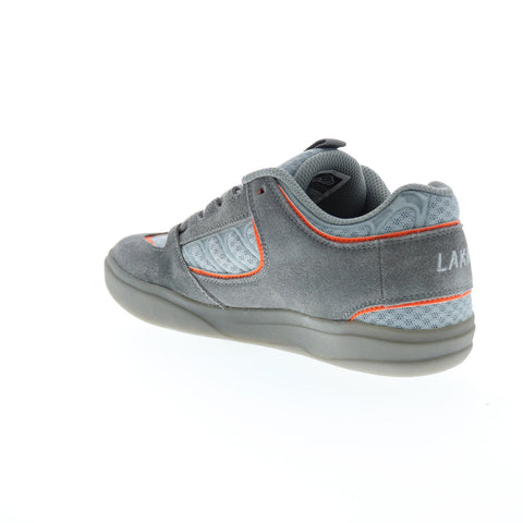 Lakai Carroll MS1210117B00 Mens Grey Suede Skate Inspired Sneakers Shoes