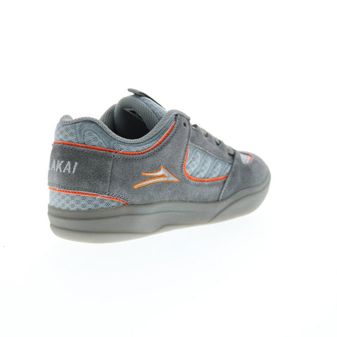 Lakai Carroll MS1210117B00 Mens Grey Suede Skate Inspired Sneakers Shoes