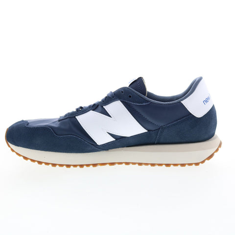 New Balance 237 MS237GB Mens Blue Suede Lace Up Lifestyle Sneakers Shoes