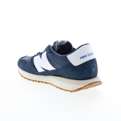 New Balance 237 MS237GB Mens Blue Suede Lace Up Lifestyle Sneakers Shoes