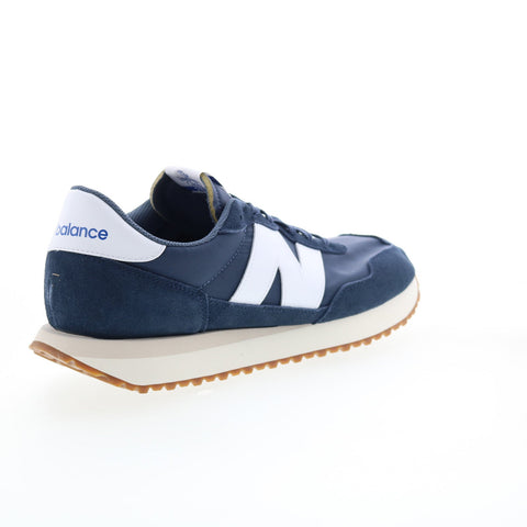 New Balance 237 MS237GB Mens Blue Suede Lace Up Lifestyle Sneakers Shoes