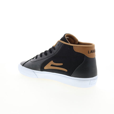 Lakai Flaco II Mid MS3220113A00 Mens Black Skate Inspired Sneakers Shoes