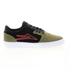 Lakai Cardiff MS3220264A00 Mens Green Suede Skate Inspired Sneakers Shoes