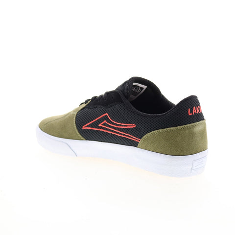 Lakai Cardiff MS3220264A00 Mens Green Suede Skate Inspired Sneakers Shoes