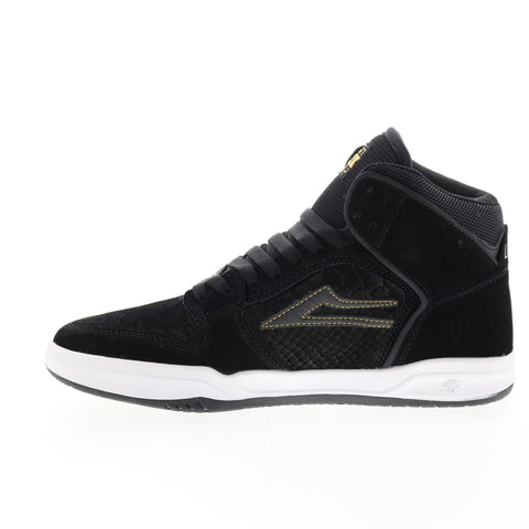 Lakai Telford MS3230208B00 Mens Black Suede Skate Inspired Sneakers Shoes