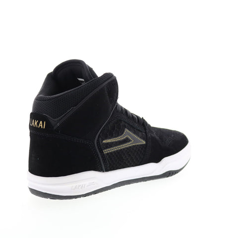 Lakai Telford MS3230208B00 Mens Black Suede Skate Inspired Sneakers Shoes