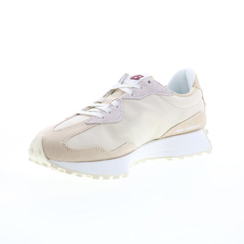 New Balance 327 MS327DA Mens Beige Canvas Lace Up Lifestyle Sneakers Shoes