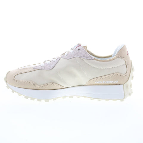 New Balance 327 MS327DA Mens Beige Canvas Lace Up Lifestyle Sneakers Shoes