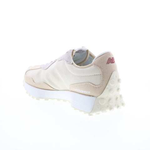 New Balance 327 MS327DA Mens Beige Canvas Lace Up Lifestyle Sneakers Shoes