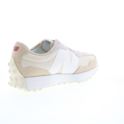 New Balance 327 MS327DA Mens Beige Canvas Lace Up Lifestyle Sneakers Shoes