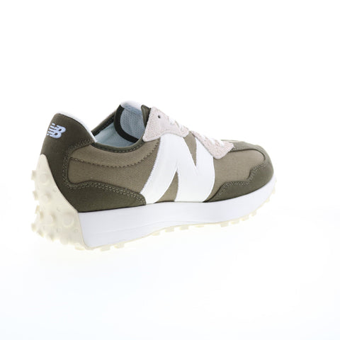 New Balance 327 MS327DC Mens Green Canvas Lace Up Lifestyle Sneakers Shoes