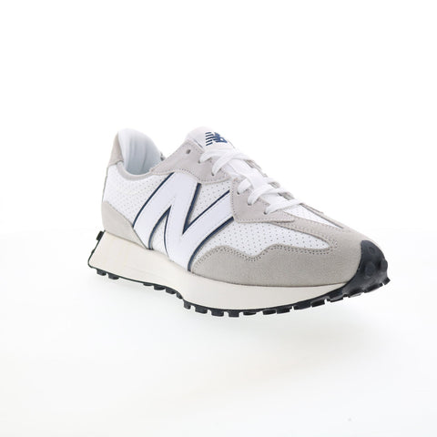 New Balance 327 MS327NH Mens Gray Suede Lace Up Lifestyle Sneakers Shoes