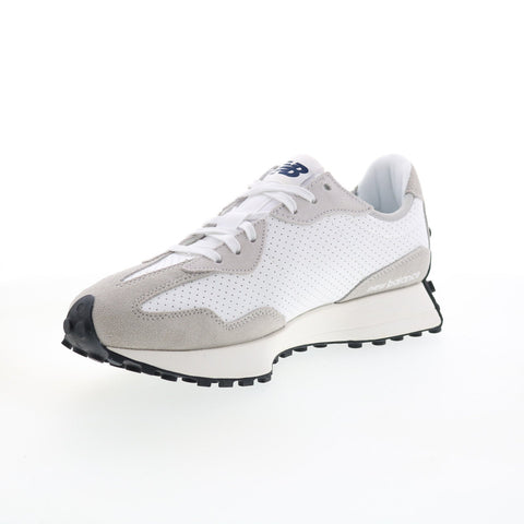 New Balance 327 MS327NH Mens Gray Suede Lace Up Lifestyle Sneakers Shoes