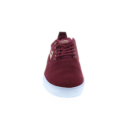 Lakai Bristol MS4190249A00 Mens Burgundy Suede Skate Inspired Sneakers Shoes