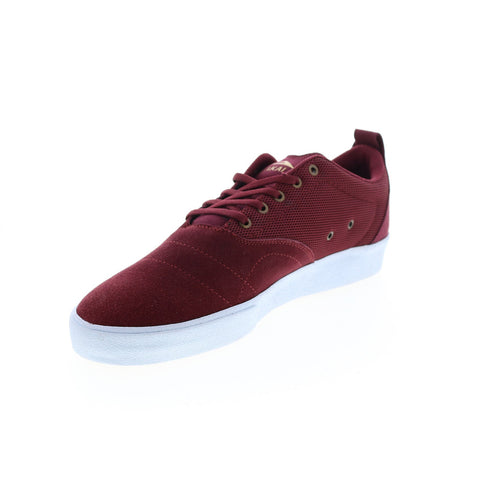 Lakai Bristol MS4190249A00 Mens Burgundy Suede Skate Inspired Sneakers Shoes