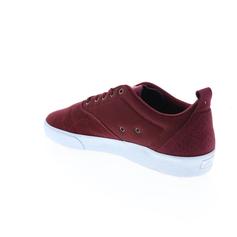 Lakai Bristol MS4190249A00 Mens Burgundy Suede Skate Inspired Sneakers Shoes