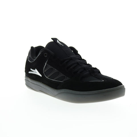 Lakai Carroll MS4200117B00 Mens Black Suede Skate Inspired Sneakers Shoes