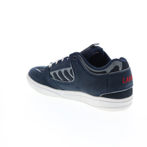 Lakai Carroll MS4200117B00 Mens Blue Suede Skate Inspired Sneakers Shoes