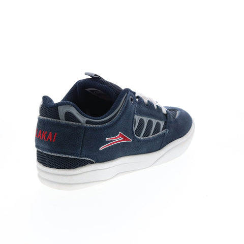 Lakai Carroll MS4200117B00 Mens Blue Suede Skate Inspired Sneakers Shoes