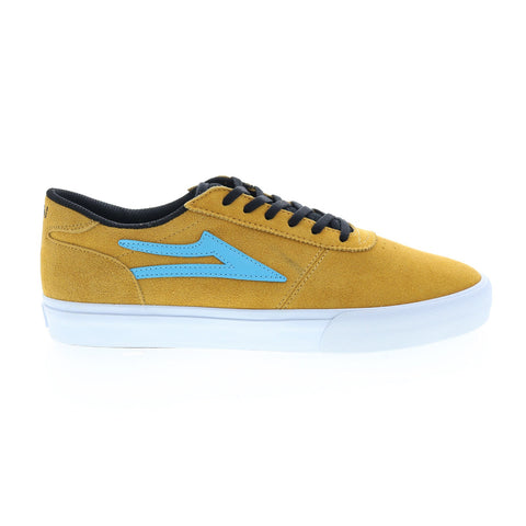 Lakai Manchester MS4210200A00 Mens Yellow Suede Skate Inspired Sneakers Shoes