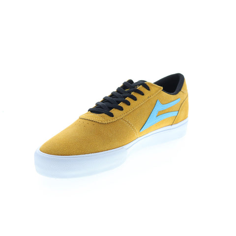 Lakai Manchester MS4210200A00 Mens Yellow Suede Skate Inspired Sneakers Shoes