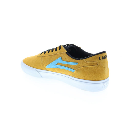 Lakai Manchester MS4210200A00 Mens Yellow Suede Skate Inspired Sneakers Shoes