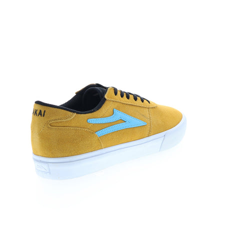 Lakai Manchester MS4210200A00 Mens Yellow Suede Skate Inspired Sneakers Shoes