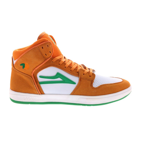 Lakai Telford Larry June Mens Orange Suede Skate Inspired Sneakers Shoes