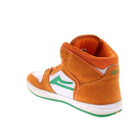 Lakai Telford Larry June Mens Orange Suede Skate Inspired Sneakers Shoes
