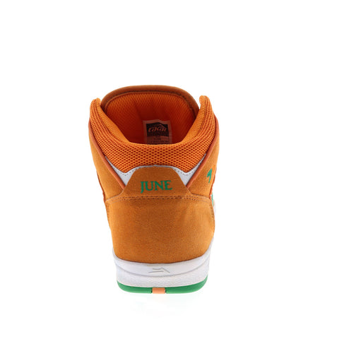 Lakai Telford Larry June Mens Orange Suede Skate Inspired Sneakers Shoes