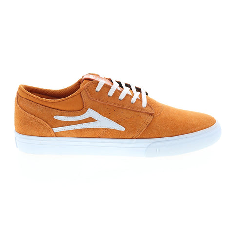 Lakai Griffin MS4210227A00 Mens Orange Suede Skate Inspired Sneakers Shoes