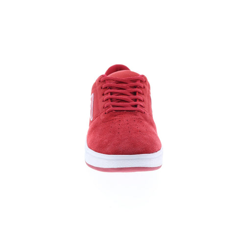 Lakai Brighton MS4210257B00 Mens Red Suede Skate Inspired Sneakers Shoes